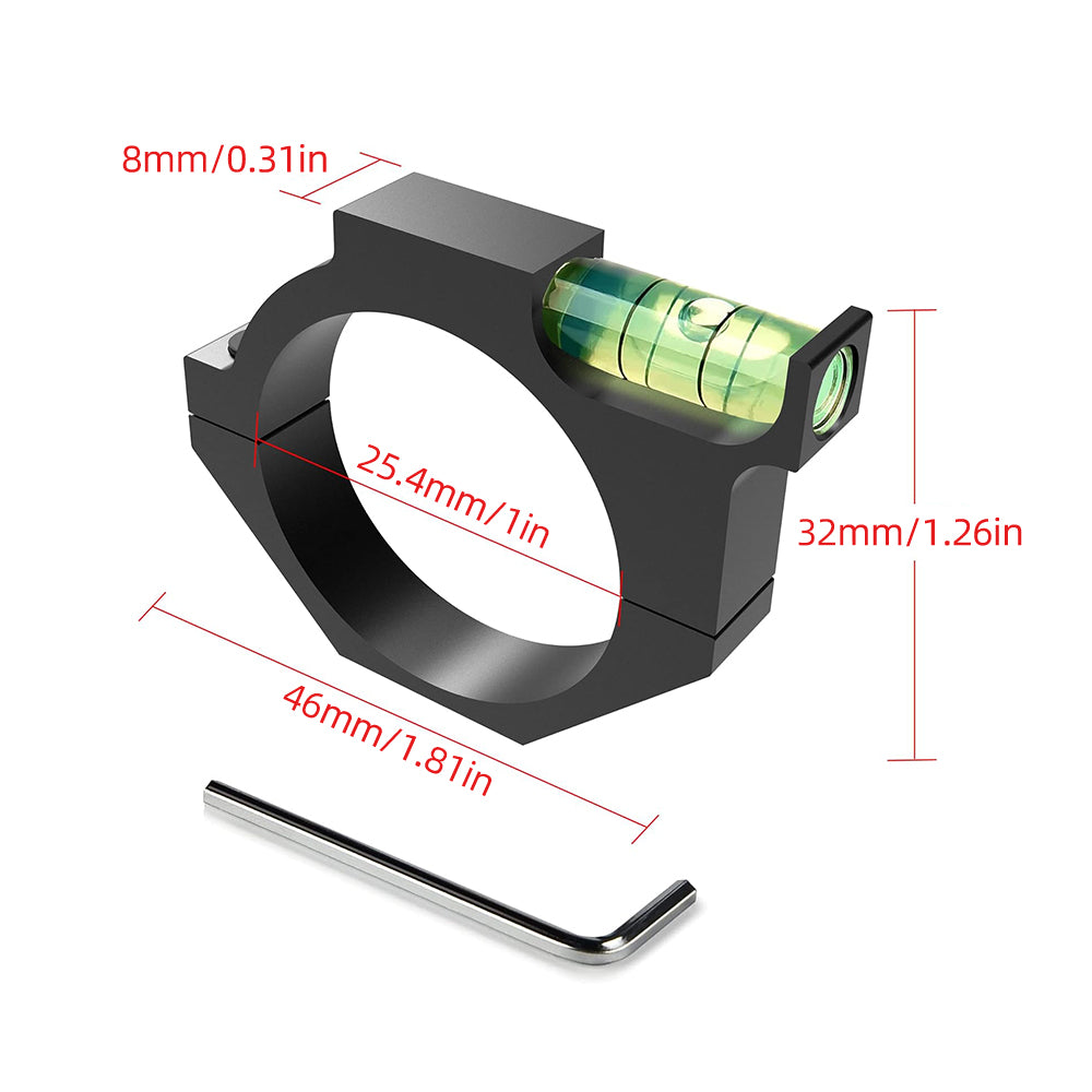 25/30/34mm Tube Anti-Cant Rifle Scope Bubble Level for Precision Long-Range Shooting
