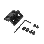 45 Degree Offset Rail Mount for M-Rails, 3 Slots 5 Slots Offset Light/Optic Picatinny Rail Mount fit for Mlock