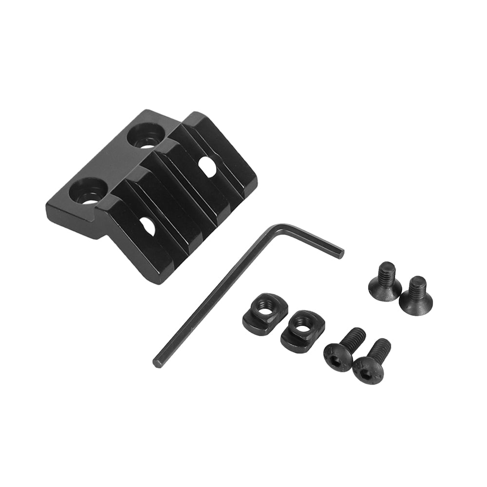 45 Degree Offset Rail Mount for M-Rails, 3 Slots 5 Slots Offset Light/Optic Picatinny Rail Mount fit for Mlock
