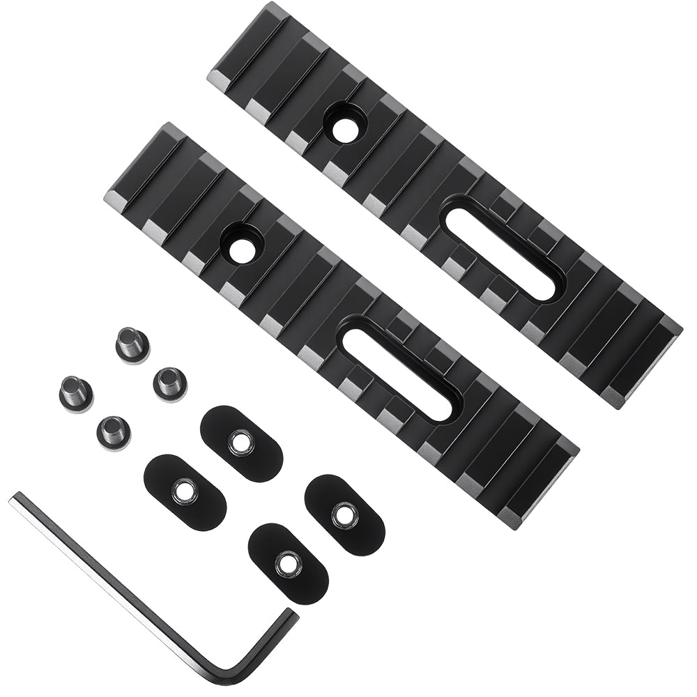 Aluminum Slotted Made Picatinny Section Kit Set for MOE Hand Guards Tactical（10slot）