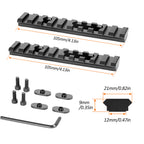 Aluminum Slotted Made Picatinny Section Kit Set for MOE Hand Guards Tactical（10slot）