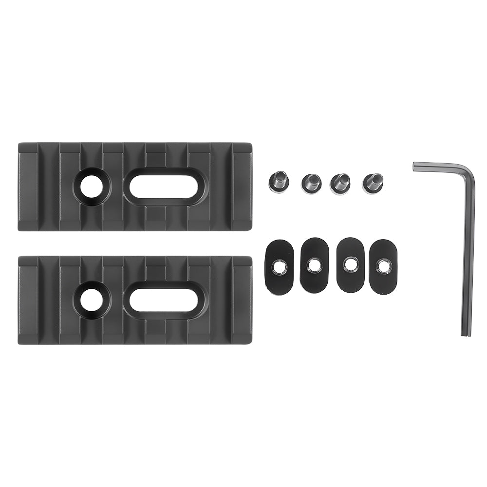 Aluminum Slotted Made Picatinny Section Kit Set for MOE Hand Guards Tactical（5slot）