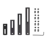 Picatinny Aluminum Accessory Rail Set 5 7 10 13 Slot Adjustable Pitch Slotted Rail with 8 T-Nuts & Screws 8 Wrench for Mlok Compatible