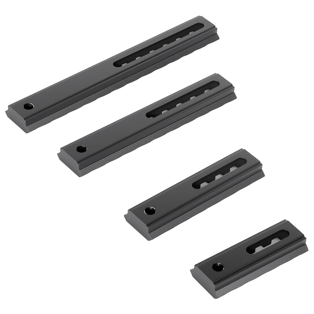 Picatinny Aluminum Accessory Rail Set 5 7 10 13 Slot Adjustable Pitch Slotted Rail with 8 T-Nuts & Screws 8 Wrench for Mlok Compatible