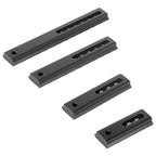 Picatinny Aluminum Accessory Rail Set 5 7 10 13 Slot Adjustable Pitch Slotted Rail with 8 T-Nuts & Screws 8 Wrench for Mlok Compatible