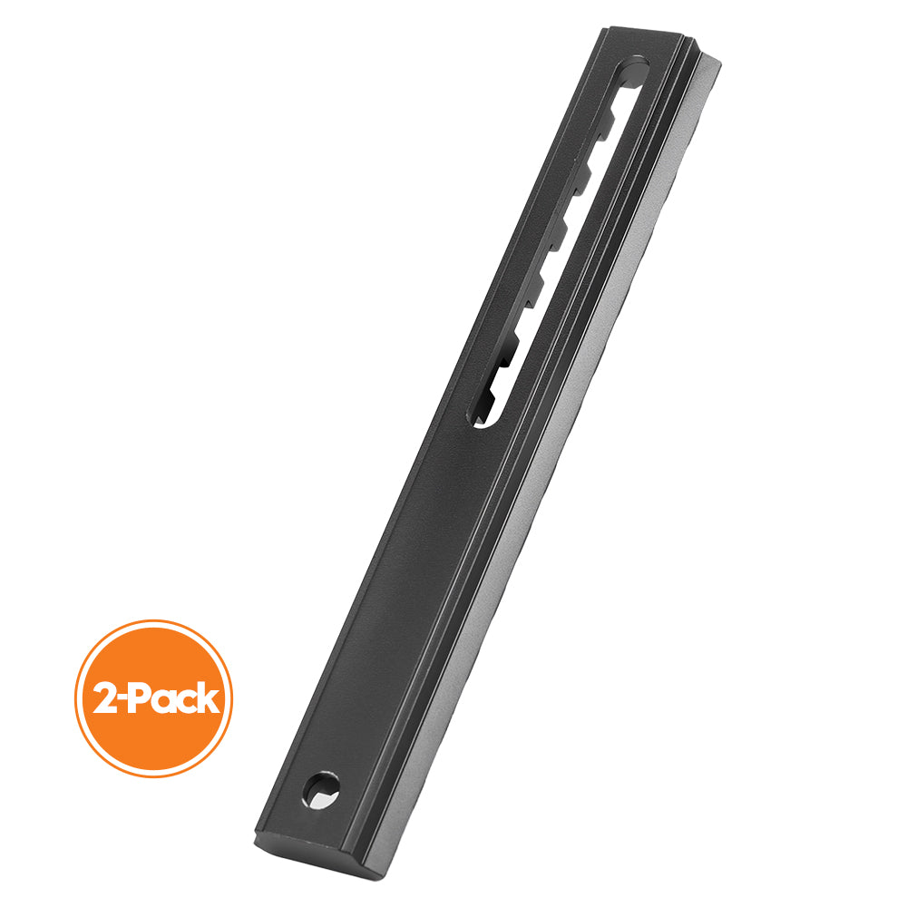 5.31 Inch Long 13 Slot Aluminum Adjustable Pitch Slotted Made Picatinny Rail with 2 T-Nuts & Screws 2 Wrench for Mlok Compatible (2-Pack)