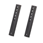 4.13 Inch Long 10 Slot Aluminum Adjustable Pitch Slotted Made Picatinny Rail with 2 T-Nuts & Screws 2 Wrench for Mlok Compatible (2-Pack)