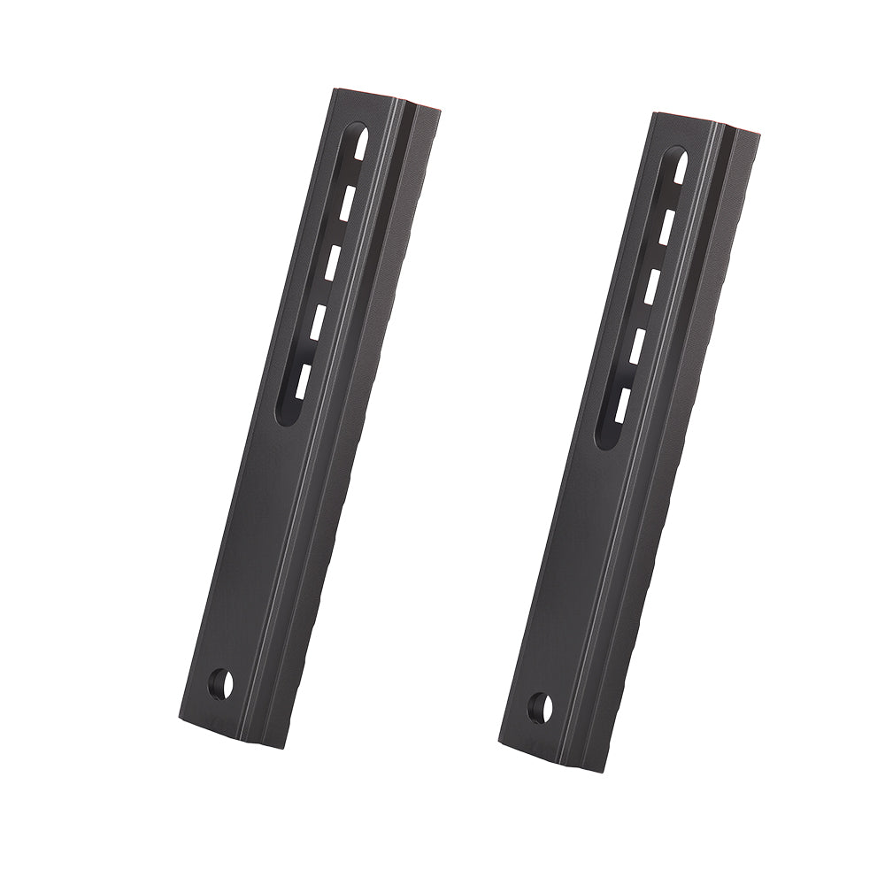 4.13 Inch Long 10 Slot Aluminum Adjustable Pitch Slotted Made Picatinny Rail with 2 T-Nuts & Screws 2 Wrench for Mlok Compatible (2-Pack)