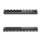 4.13 Inch Long 10 Slot Aluminum Adjustable Pitch Slotted Made Picatinny Rail with 2 T-Nuts & Screws 2 Wrench for Mlok Compatible (2-Pack)