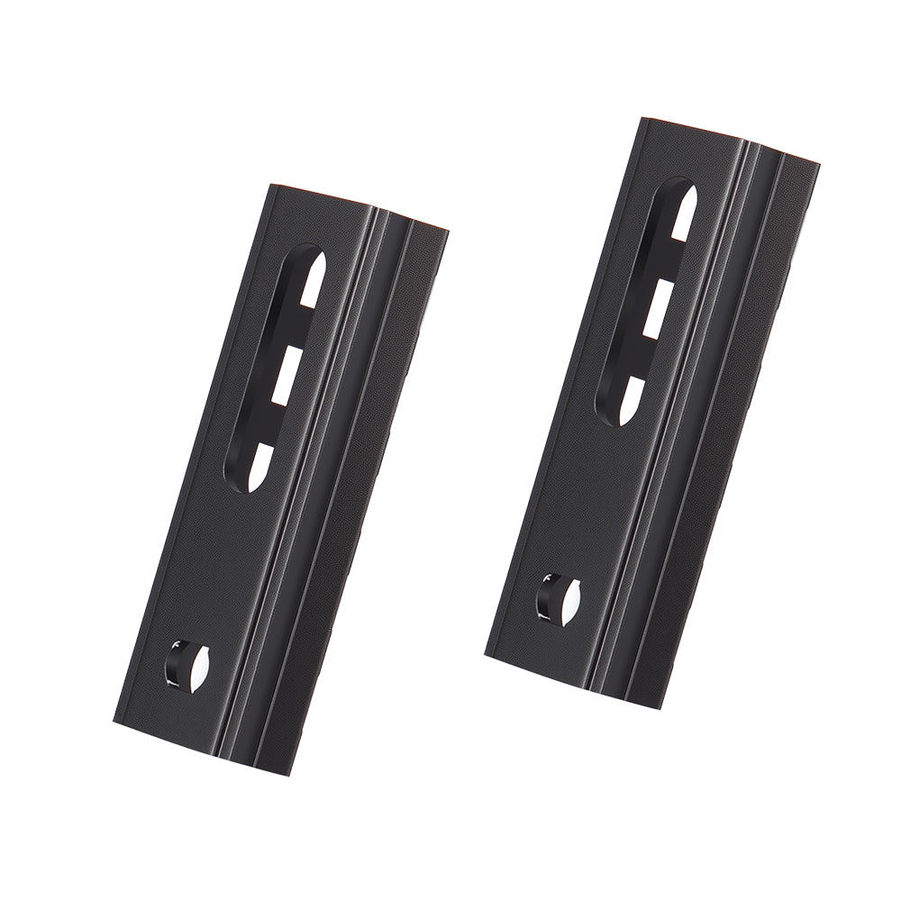 2.16 Inch Long 5 Slot Aluminum Adjustable Pitch Slotted Made Picatinny Rail with 2 T-Nuts & Screws 2 Wrench for Mlok Compatible (2-Pack)