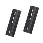 2.16 Inch Long 5 Slot Aluminum Adjustable Pitch Slotted Made Picatinny Rail with 2 T-Nuts & Screws 2 Wrench for Mlok Compatible (2-Pack)