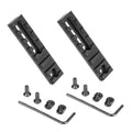 2.95 Inch Long 7 Slot Aluminum Adjustable Pitch Slotted Made Picatinny Rail with 2 T-Nuts & Screws 2 Wrench for Mlok Compatible (2-Pack)