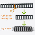 Picatinny Rail Covers 18-Slot – 8PCS Trapezoidal Polymer Anti-Slip Rail Protector Panels (Black / Tan / Green)