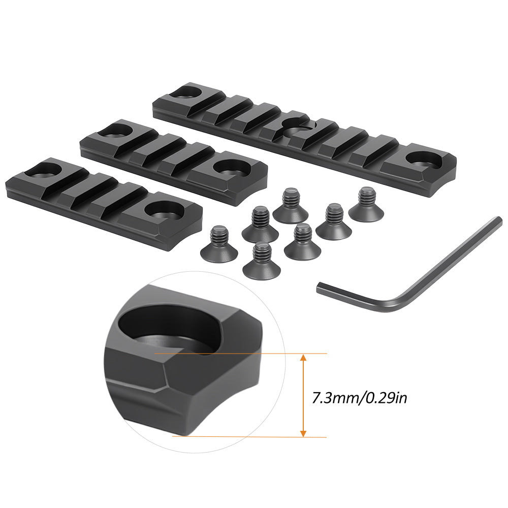 Aluminum Slotted Made Picatinny Section Kit Set for SMR Hand Guards Tactical