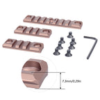 Aluminum Slotted Made Picatinny Section Kit Set for SMR Hand Guards Tactical