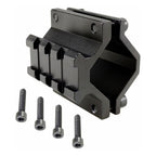Universal Barrel Mount with Single Picatinny Weaver Rail 3 Slot Diameter 20mm to 28mm for Flashlight