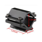 Universal Barrel Mount with Single Picatinny Weaver Rail 3 Slot Diameter 20mm to 28mm for Flashlight