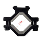 Universal Barrel Mount with Single Picatinny Weaver Rail 3 Slot Diameter 20mm to 28mm for Flashlight