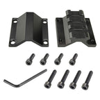 Universal Barrel Mount with Single Picatinny Weaver Rail 3 Slot Diameter 20mm to 28mm for Flashlight