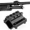 Universal Barrel Mount with Single Picatinny Weaver Rail 3 Slot Diameter 20mm to 28mm for Flashlight