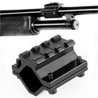 Universal Barrel Mount with Single Picatinny Weaver Rail 3 Slot Diameter 20mm to 28mm for Flashlight