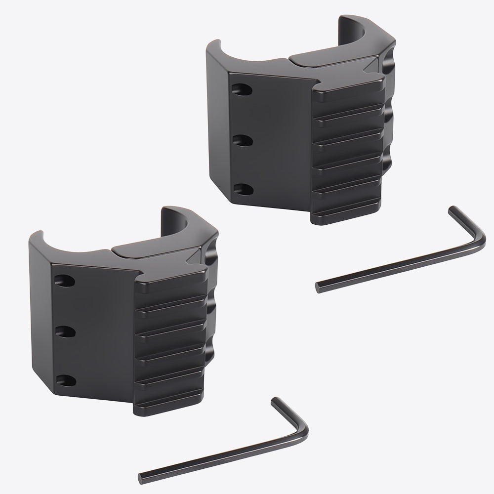 Double Barrel Shotgun Mount with 5-Slot 20mm Picatinny Rail – Tactical Laser & Flashlight Clamp (2-Piece)