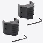 Double Barrel Shotgun Mount with 5-Slot 20mm Picatinny Rail – Tactical Laser & Flashlight Clamp (2-Piece)