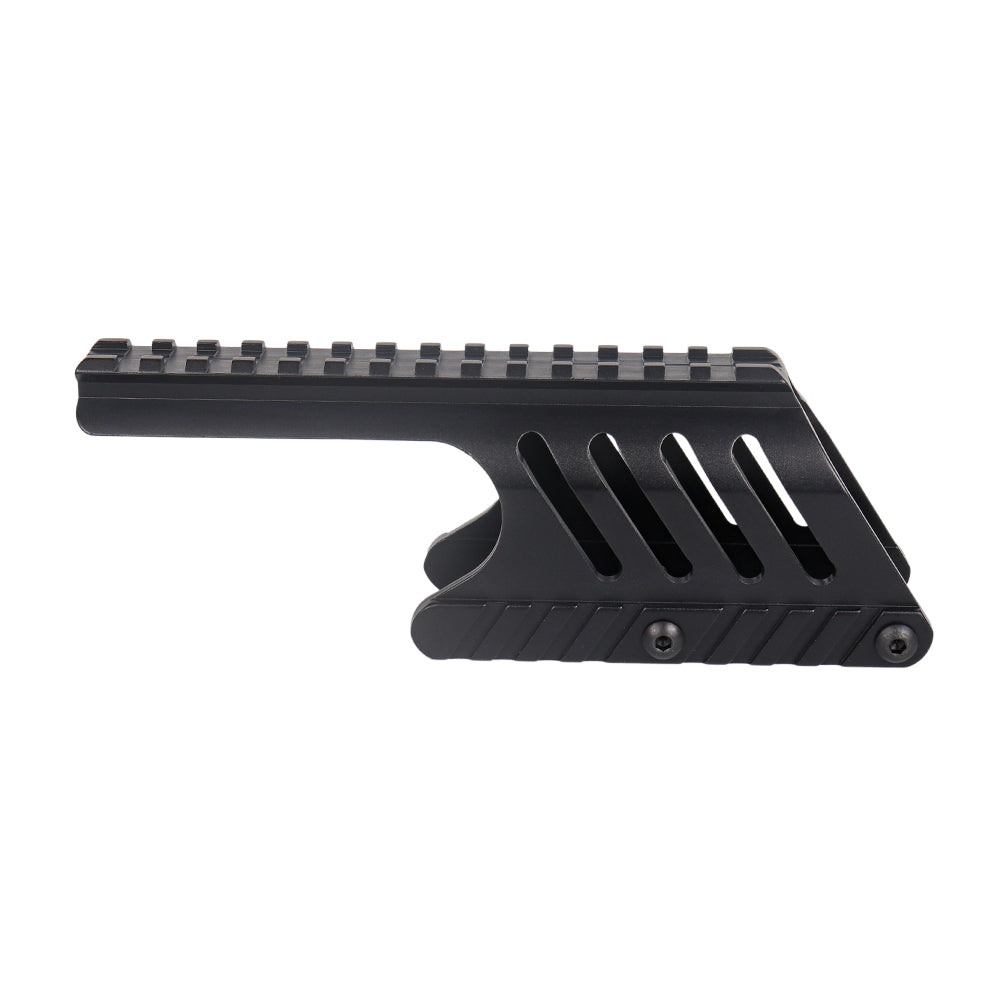 Shotgun Saddle Mount Scope Base for Remington 870 & 870 DM 12 Gauge Pump, Lightweight Skeleton Sidewall Weight Reduced Picatinny Rail Optic Saddle Mount