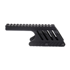 Shotgun Saddle Mount Scope Base for Remington 870 & 870 DM 12 Gauge Pump, Lightweight Skeleton Sidewall Weight Reduced Picatinny Rail Optic Saddle Mount