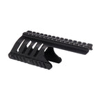 Shotgun Saddle Mount Scope Base for Remington 870 & 870 DM 12 Gauge Pump, Lightweight Skeleton Sidewall Weight Reduced Picatinny Rail Optic Saddle Mount