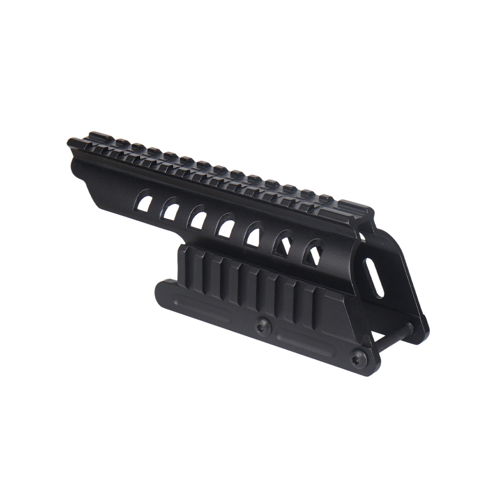 Shotgun Saddle Mount Scope Base for Remington 870 & 870 DM 12 Gauge Pump, Lightweight Skeleton Sidewall Weight Reduced Picatinny Rail Optic Saddle Mount