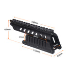 Shotgun Saddle Mount Scope Base for Remington 870 & 870 DM 12 Gauge Pump, Lightweight Skeleton Sidewall Weight Reduced Picatinny Rail Optic Saddle Mount