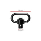 QD Sling Swivel Mount Push Button 1-1/4" 20mm Weaver or Picatinny Rail Mounted Quick Release Sling Ring Set Adapter Hunting