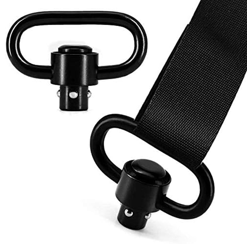 QD Sling Swivel Mount Push Button 1-1/4" 20mm Weaver or Picatinny Rail Mounted Quick Release Sling Ring Set Adapter Hunting